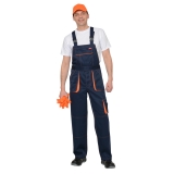 Полукомбинезон "CROWN" синий с оранжевым