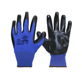 Перчатки "РифНит" (нейлон с черным нитрилом, рифл.покрытием,13-й класс вязки)