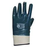 Перчатки нитриловые  с твёрдыми манжетами обливные