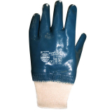 Перчатки нитриловые с эласт. манжетами обливные