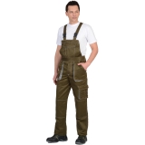 Полукомбинезон "CROWN" хаки со св.серым