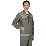Куртка "ВЕСТ-ВОРК" короткая, т.оливковый со св.оливковым