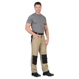 Брюки "ВЕСТ-ВОРК" бежеваые с черным