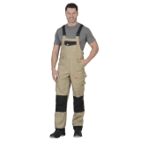 Полукомбинезон "ВЕСТ-ВОРК" бежевый с черным