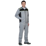 Костюм "ПРАКТИК" св.серый с черным