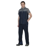 Жилет "КОЛЕС"  темно-синий с серым