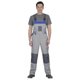 Полукомбинезон "СТАН" : св.серый со сред.- серым и васильковым