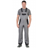 Полукомбинезон "Пекин" летний, серый с черным