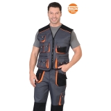 Жилет "МАНХЕТТЕН" стрейч темно-серый