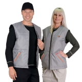 Жилет "КАССИР" утеплённый, светло-серый