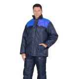 Куртка "Рост" синяя с васильковым