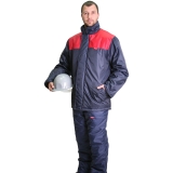 Куртка "Рост" синяя с красным