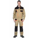 Куртка "Манхеттен" короткая песочный с оранжевым и черным