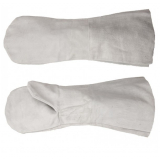 Краги спилковые двупалые утепленные