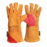 Краги спилковые 5-ти палые с кевларов.нитью утепленные