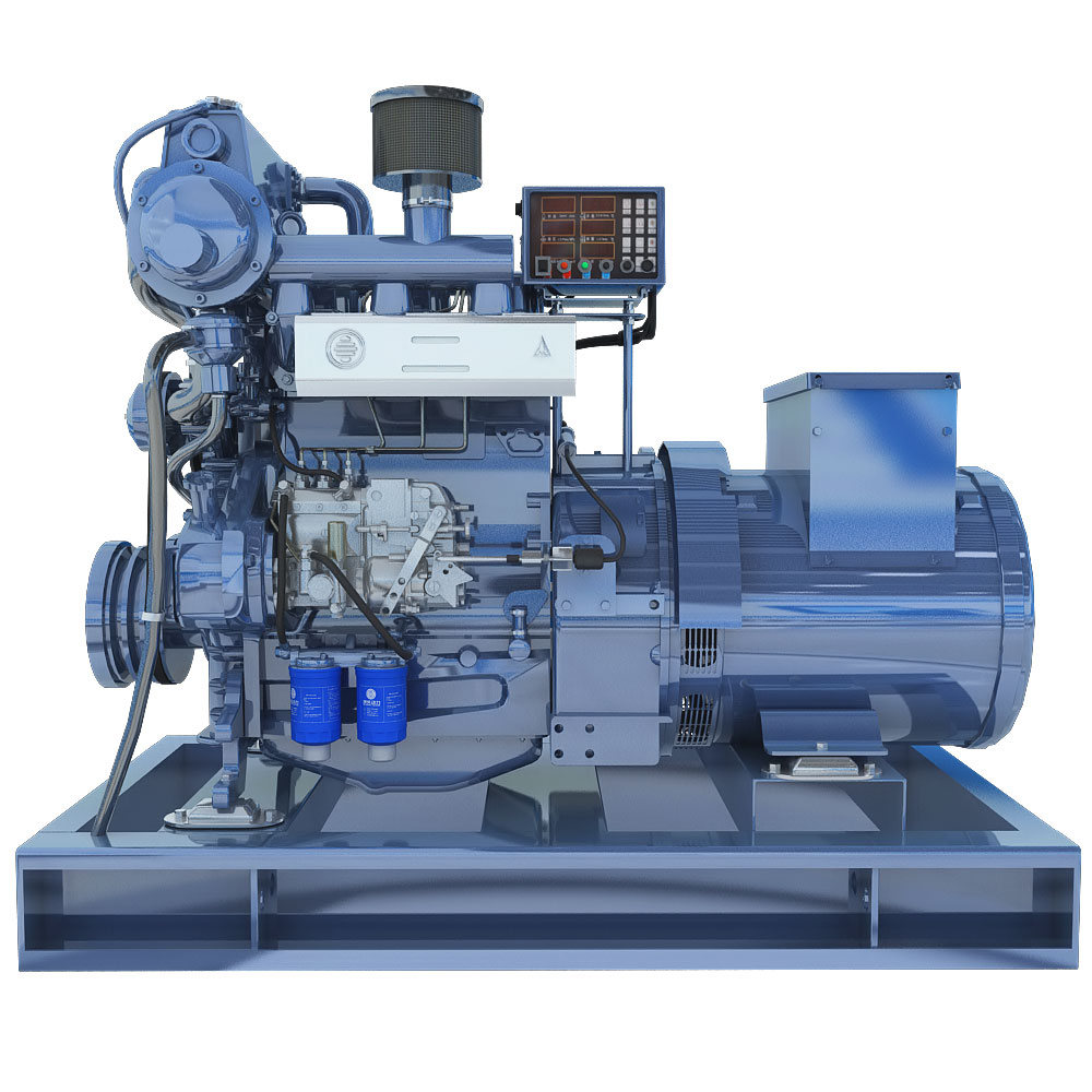 Главный двигатель и дизель-генераторы